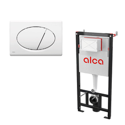 Инсталляция Alcadrain 3 в 1 AM101/1120 RU+M70-0001 с белой кнопкой