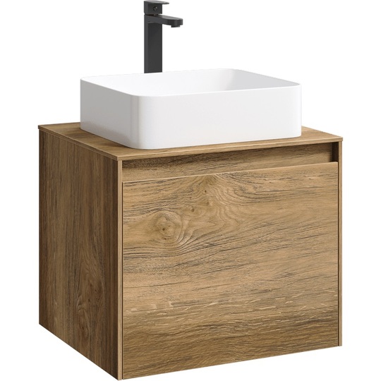 Тумба с раковиной Aqwella Mobi 60 дуб балтийский