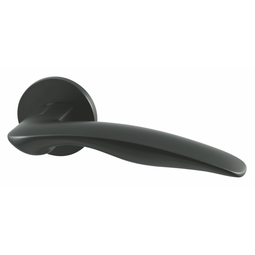 Дверная ручка на тонкой розетке Armadillo Urban Slim R.URS52.WAVE BL-26 черная