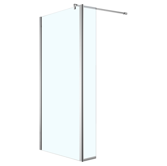 Душевая перегородка Azario Chicago Walk-in 120x195 см профиль серебро