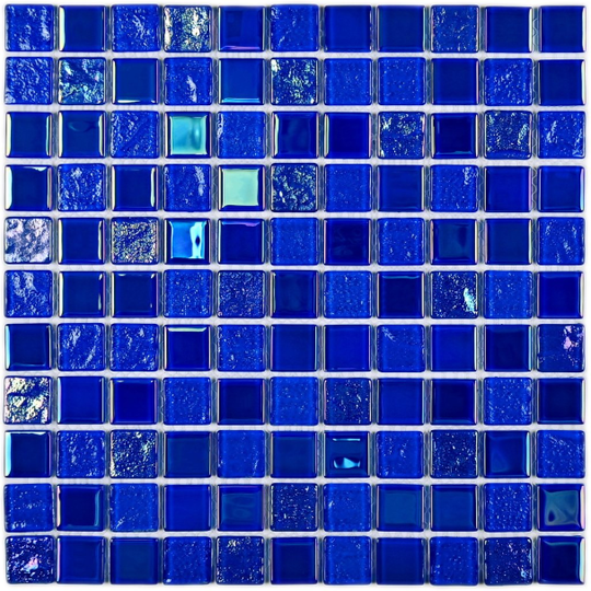 Мозаика стеклянная Bonaparte Bondi dark blue-25 30x30