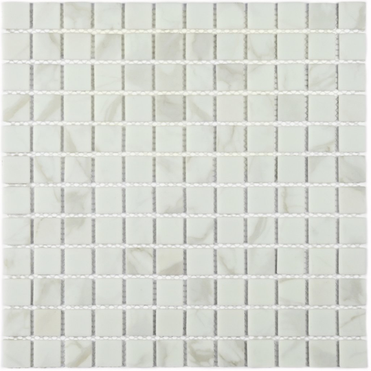 Мозаика стеклянная Bonaparte Mia White (matt) 30x30