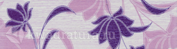 Бордюр Terracotta Laura Flowers сиреневый 5,7x20 см