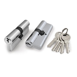 Цилиндровый механизм Фуаро 1000ZAKey80(35+10+35) CP хром 5Key