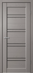 Межкомнатная дверь Flydoors Status Grey Soft ST01 стекло лакобель черный