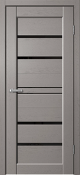 Межкомнатная дверь Flydoors Status Grey Soft ST02 стекло лакобель черный