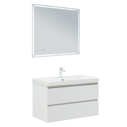 Комплект мебели для ванной Aquanet Вега 90 белый