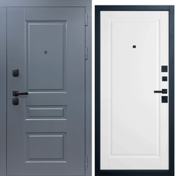 Входная дверь VFD Status Муар серый/Glanta Ice